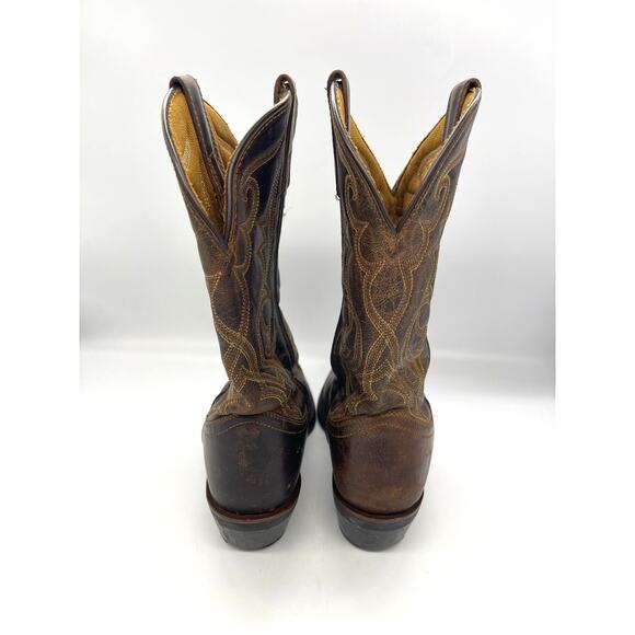 Laredo Maddie Women's Brown Leather Round Toe Cowboy Western Boots Size 7.5 - Picture 5 of 8